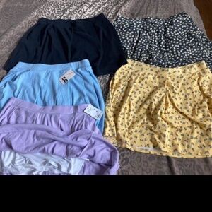 Kohl's Women's Mini Skorts Collection - Black, Blue, Purple, Yellow Floral